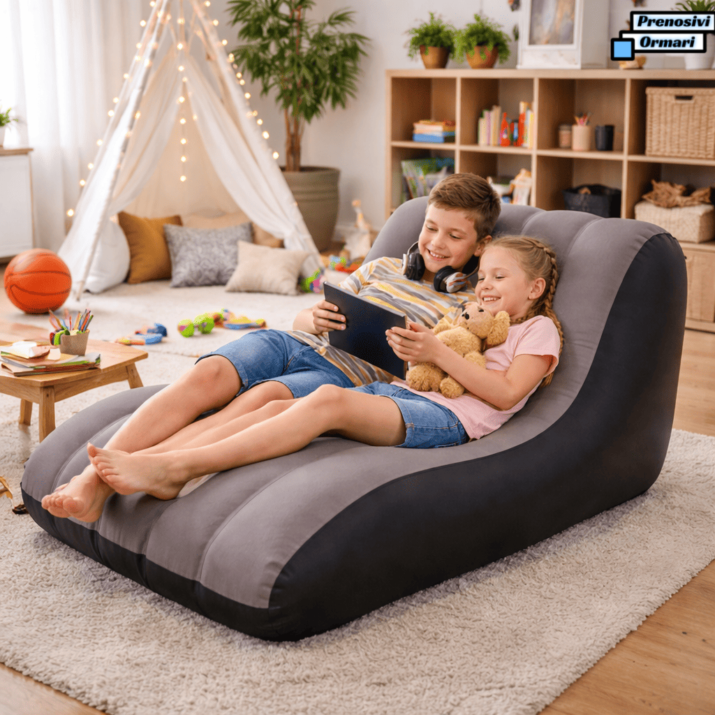 Prenosiva ležaljka sa ergonomskim dizajnom na naduvavanje - Slika 4